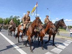 Uroczystości zakończenia 53. Marszu Szlakiem I Kompanii Kadrowej. Kielce, 12.08.2018. Fot. PAP/P. Polak