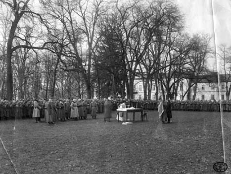 Przysięga żołnierzy Legionu Puławskiego – Puławy, marzec 1915 r.