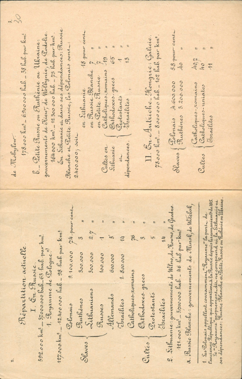 Informator o Polsce wydany na potrzeby Konferencji Pokojowej, 14.11.1918 r.; AAN, Komitet Narodowy Polski w Paryżu, sygn. 365.