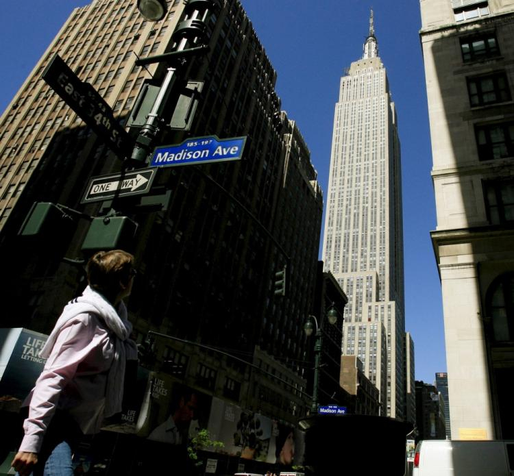 Nowy Jork, USA. Widok na niegdyś najwyższy drapacz chmur na świecie: Empire State Building w dzielnicy Manhattan. Fot. PAP/EPA/J. Lane