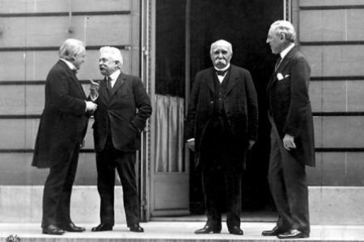 Od lewej: David Lloyd George, Vittorio Orlando, Georges Clemenceau, Woodrow Wilson. Fot. Wikipedia/US Army Signal Corps Od lewej: David Lloyd George, Vittorio Orlando, Georges Clemenceau, Woodrow Wilson. Fot. Wikipedia/US Army Signal Corps