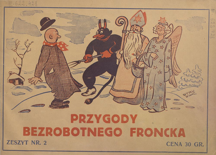 Komiks „Przygody bezrobotnego Froncka”. 1936 r. Źródło: CBN Polona