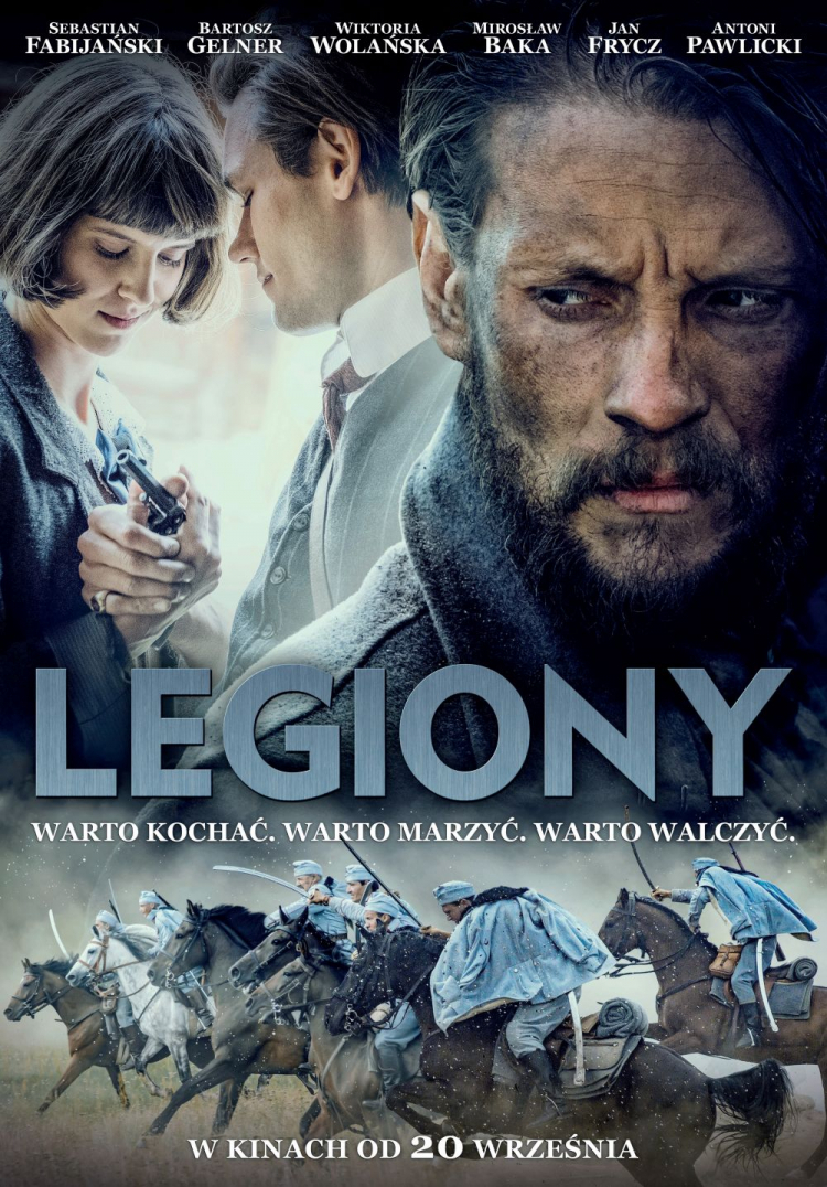 Plakat filmu „Legiony” Plakat filmu „Legiony”
