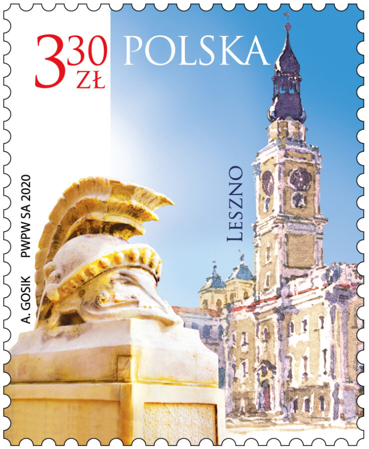 Leszno - znaczek filatelistycznej serii "Miasta polskie" Leszno - znaczek filatelistycznej serii "Miasta polskie"