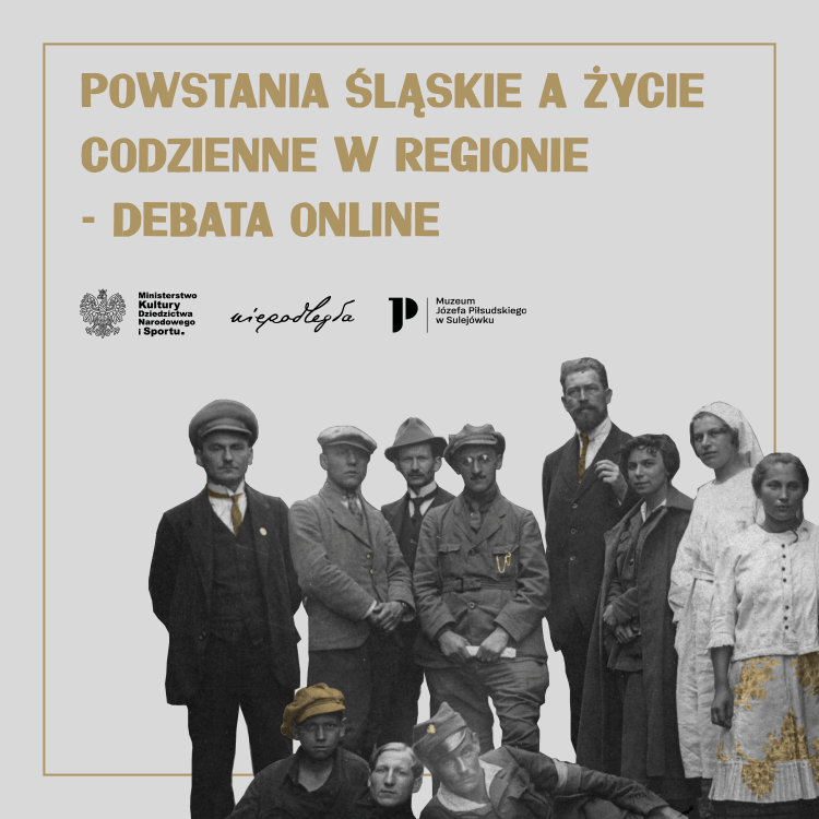Debata online „Powstania śląskie a życie codzienne w regionie”. Źródło: Biuro Programu „Niepodległa” Debata online „Powstania śląskie a życie codzienne w regionie”. Źródło: Biuro Programu „Niepodległa”
