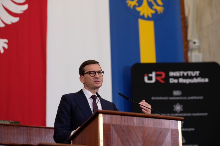 Premier Mateusz Morawiecki podczas otwarcia wystawy "Powstania Śląskie" w Katowicach. Fot. PAP/A. Grygiel Premier Mateusz Morawiecki podczas otwarcia wystawy "Powstania Śląskie" w Katowicach. Fot. PAP/A. Grygiel