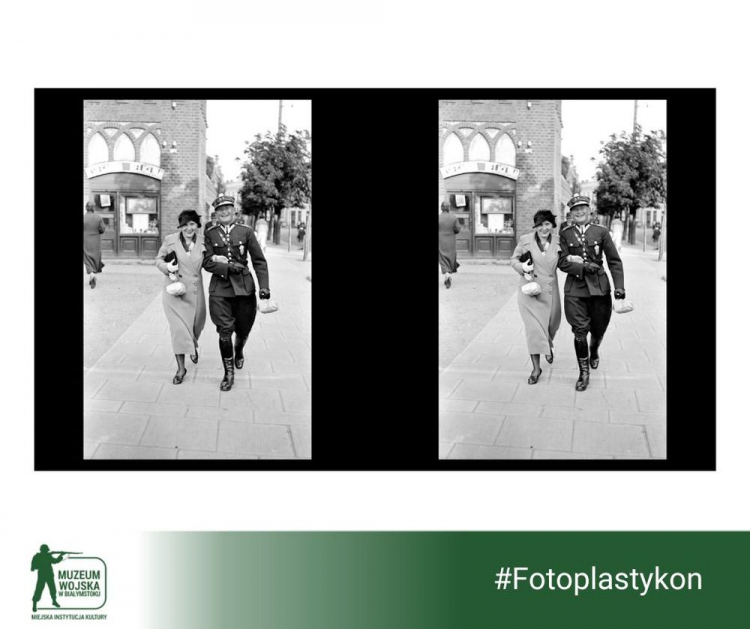 Wystawa "W mundurze, przy mundurze, za mundurem" ze zdjęciami Augustisa w fotoplastykonie, który stanął przy białostockim Muzeum Wojska Wystawa "W mundurze, przy mundurze, za mundurem" ze zdjęciami Augustisa w fotoplastykonie, który stanął przy białostockim Muzeum Wojska