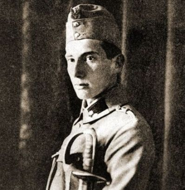 Józef Beck, oficer artylerii I Brygady. 1914 r. Źródło: Wikimedia Commons/"Album Legionów Polskich", Warszawa 1933