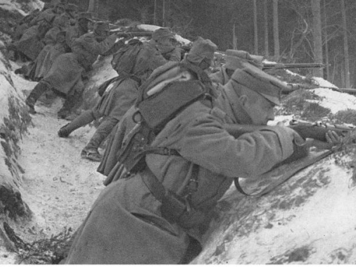 II Brygada Legionów podczas walk w Karpatach. 1914 r. Fot. NAC