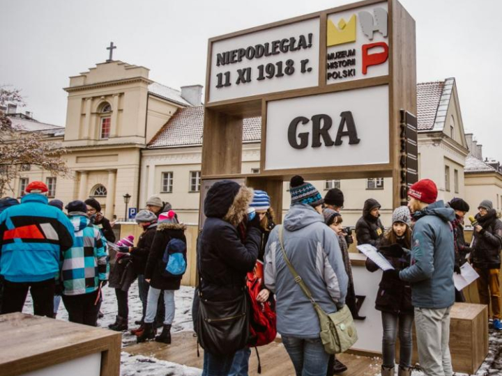 Przystanek Niepodległość Muzeum Historii Polski. Źródło: MHP