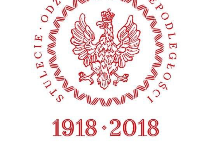 Okolicznościowy znak graficzny prezydenta "Stulecie Odzyskania Niepodległości 1918-2018". Źródło: Kancelaria Prezydenta RP