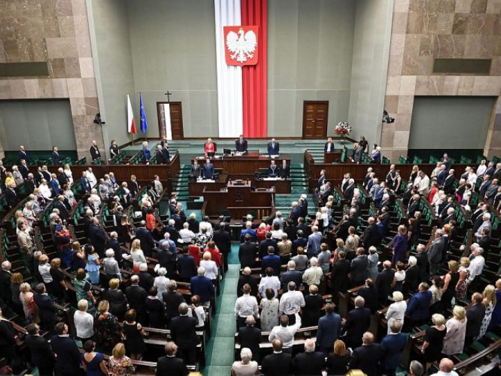 Sesja inauguracyjna V Światowego Zjazdu Polonii i Polaków z Zagranicy w gmachu Sejmu RP. Fot. PAP/J. Turczyk