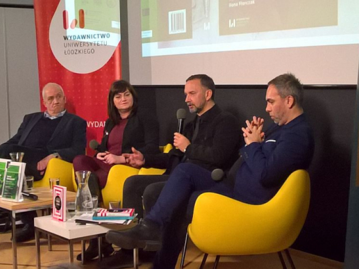 Od lewej: prof. Andrzej Friszke, dr Ilona Florczak, prof. Przemysław Waingertner, dr Mikołaj Mirowski