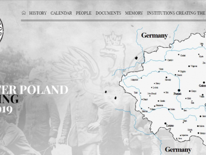 Anglojęzyczną wersję portalu poświęconego Powstaniu Wielkopolskiemu. Źródło: greaterpolanduprising.eu
