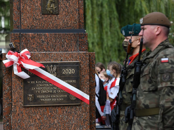 Uroczyste obchody 100. rocznicy Bitwy Niemeńskiej. Sokółka, 13.09.2020. Fot. PAP/M. Zieliński