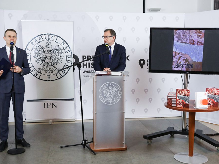 Konferencja prasowa prezentująca publikację IPN „Jeńcy 1920”. 11 marca 2021 r. Fot. Sławek Kasper (IPN)