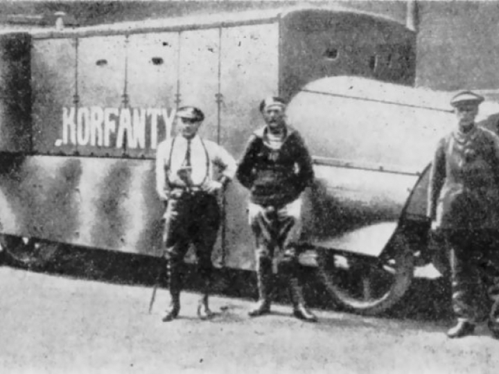 1920 r. Powstańczy samochód pancerny „Korfanty”. Źródło: Wikipedia Commons