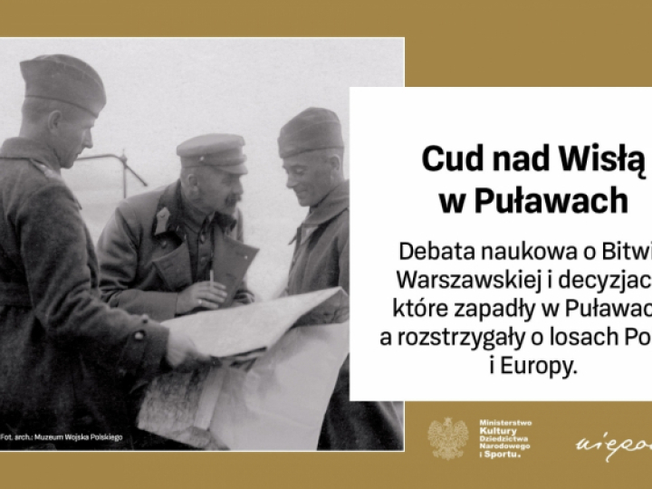 Debata naukowa „Cud nad Wisłą w Puławach” . Źródło: Muzeum Józefa Piłsudskiego w Sulejówku