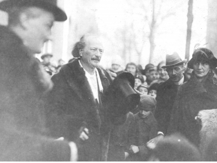 27 grudnia 1918 r. Ignacy Paderewski w Poznaniu. Źródło: Wikipedia Commons