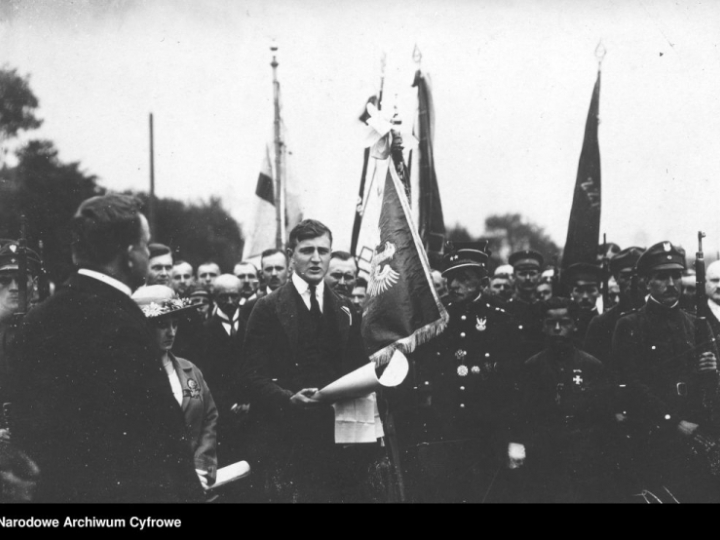 Uroczystość przejęcia Śląska przez Polskę: odczytanie aktu przejęcia Śląska.16.07.1922. Fot. NAC