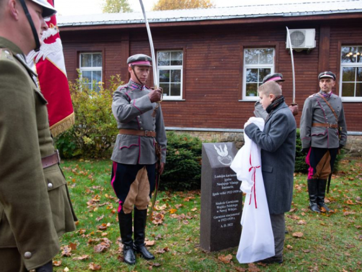 Uroczystości z okazji 100-lecia Garnizonu Wojska Polskiego w Nowej Wilejce. Wilno, 15.10.2022. Fot. PAP/V. Doveiko